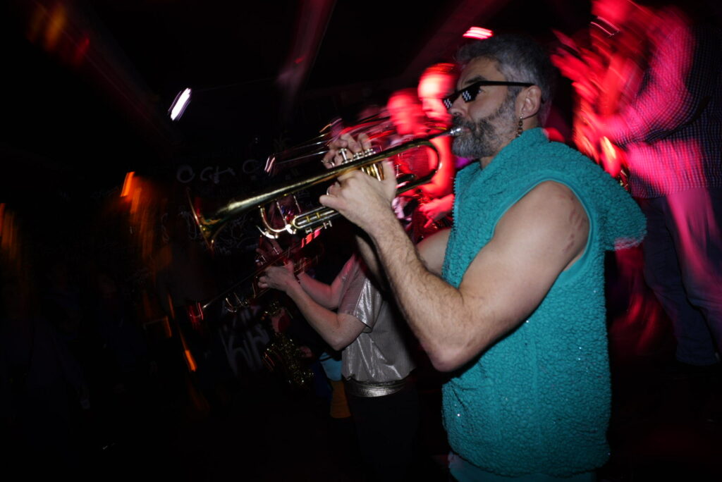 Photograph of a trumpet player at a concert